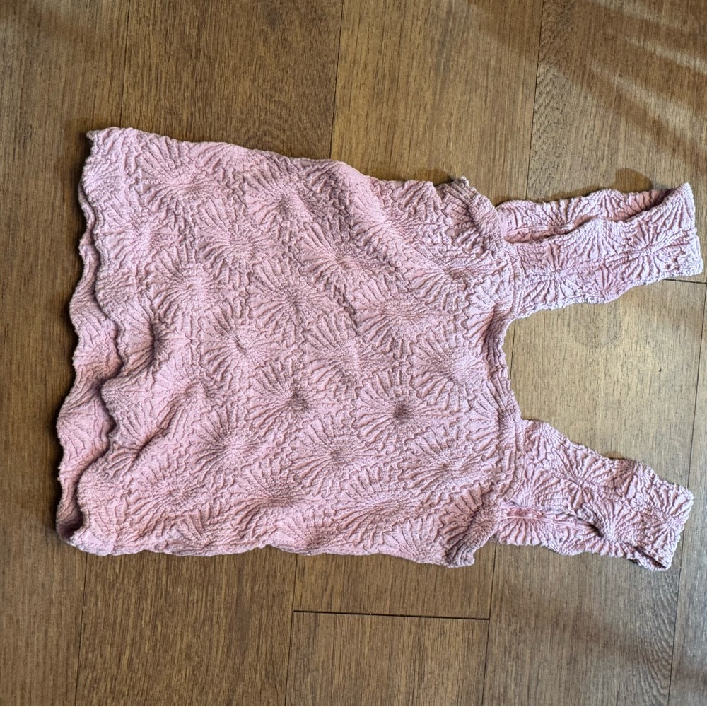 Free People Pink Textured Tank Top